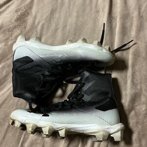 Under Armour Black and White Cleats